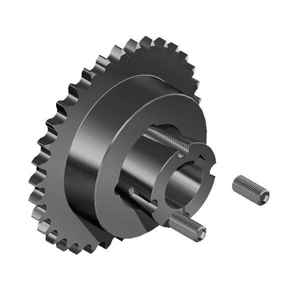 PHS 16B-1TB95<br>Simplex taper bushed sprocket with single hub, European standards (EN)