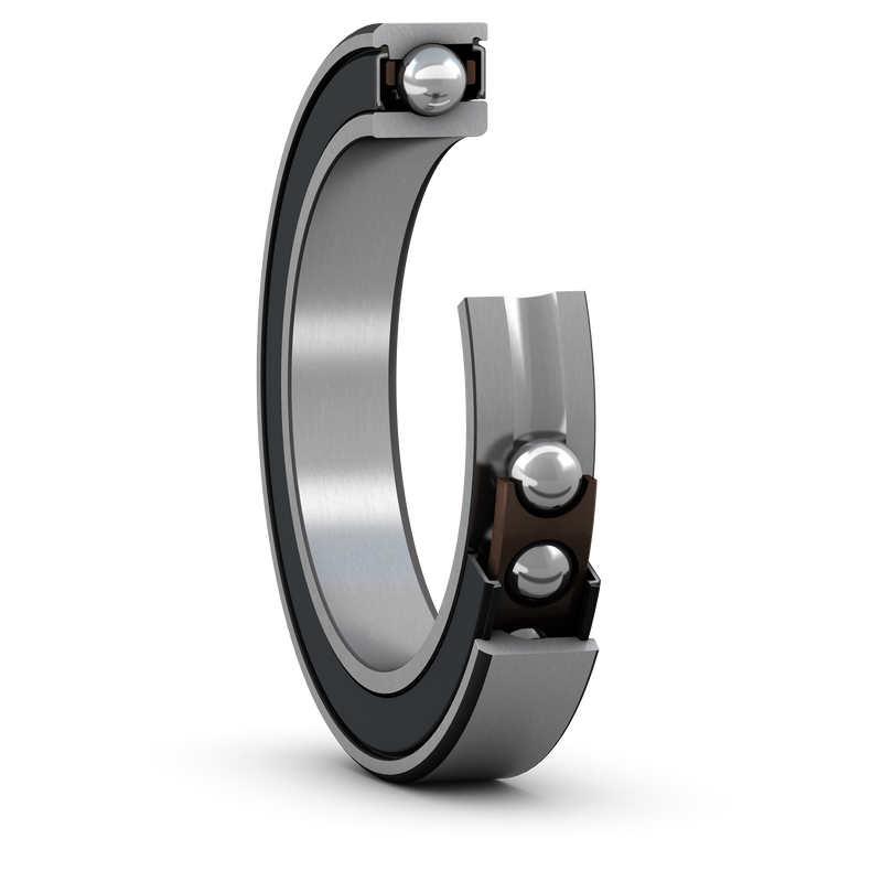 S71906 ACEGA/P4A<br>Super-precision,?high speed, E design, universally matchable single row angular contact ball bearing with seals