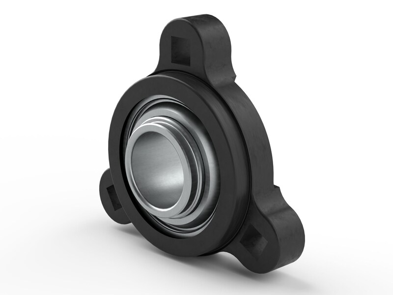 PER.HCNF3X206ATN-A<br>Flanged ball bearing unit with composite or cast metal housing