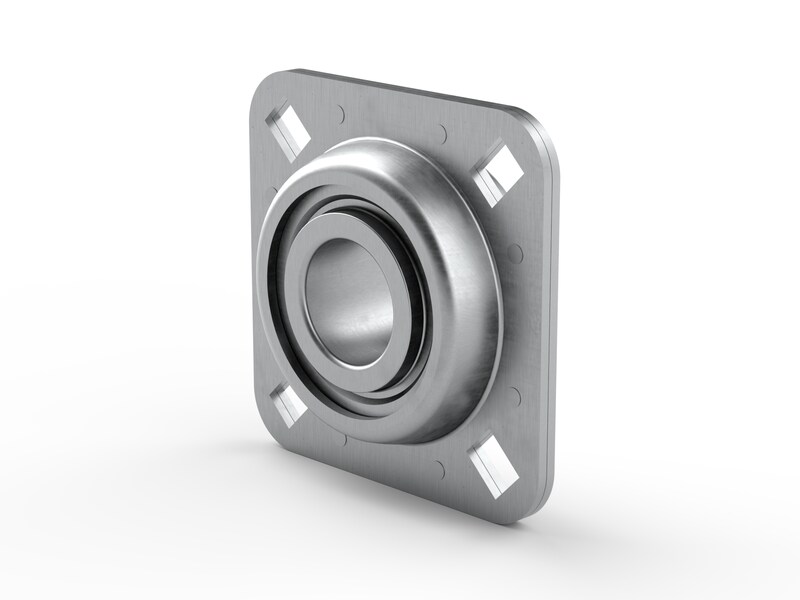 PER.FD209RVVB52<br>Flanged ball bearing unit with pressed steel housing