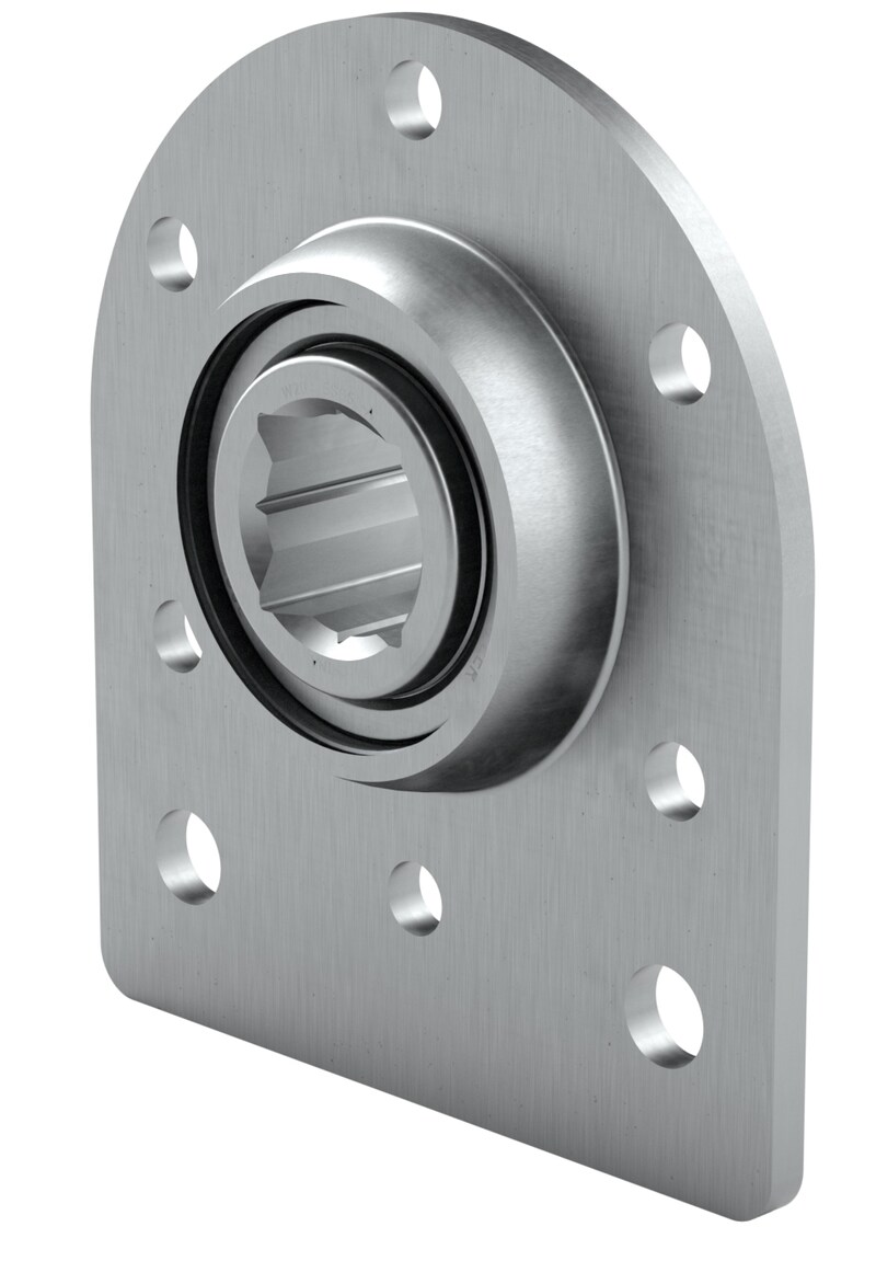 PER.205HPPB2-2BF<br>Flanged ball bearing unit with pressed steel housing