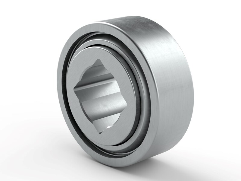 PER.W208SPP8<br>Special ball bearing with square bore, cylindrical outer surface and high contamination resistant 3-lip seals