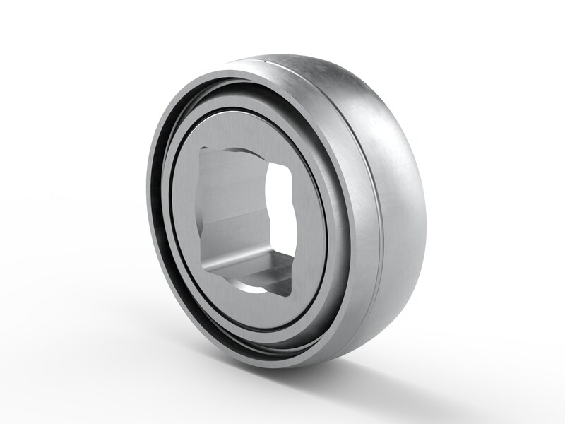 PER.GW214SPPB4<br>Special ball bearing with square bore, spherical outer surface and high contamination resistant 3-lip seals