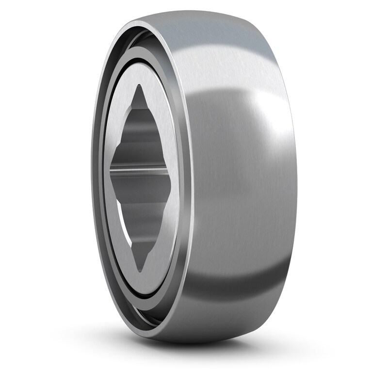 PER.GW211SPPB3<br>Special ball bearing with square bore, spherical outer surface and high contamination resistant 3-lip seals