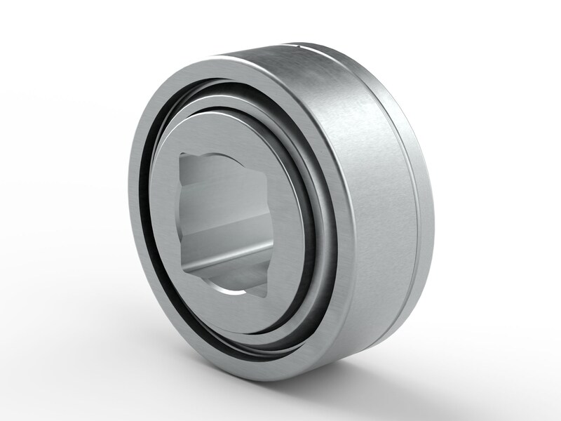 PER.GW211SPP17-B<br>Special ball bearing with square bore, cylindrical outer surface and high contamination resistant 3-lip seals