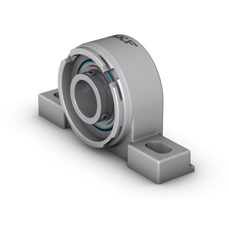 P2BSS 40M-TPSS<br>Pillow block ball bearing unit with extended inner ring and set screw locking, stainless steel