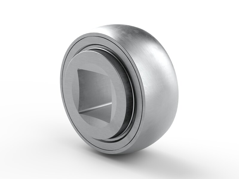 PER.W211SSSB65<br>Special ball bearing with square bore, spherical outer surface and high contamination resistant 3-lip seals