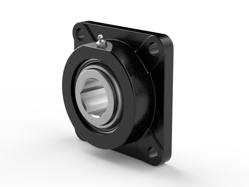 PER.GW211HPPB51-FS<br>Flanged ball bearing unit with composite or cast metal housing