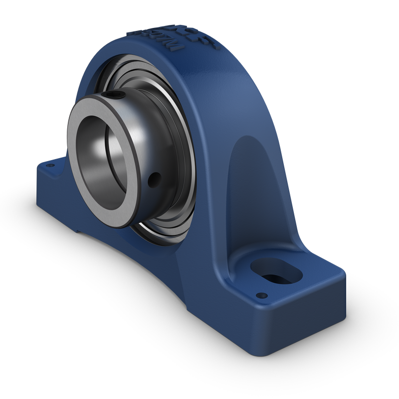 SY 50 WDW<br>Pillow block ball bearing unit with extended inner ring and eccentric locking collar, cast iron, ISO standards