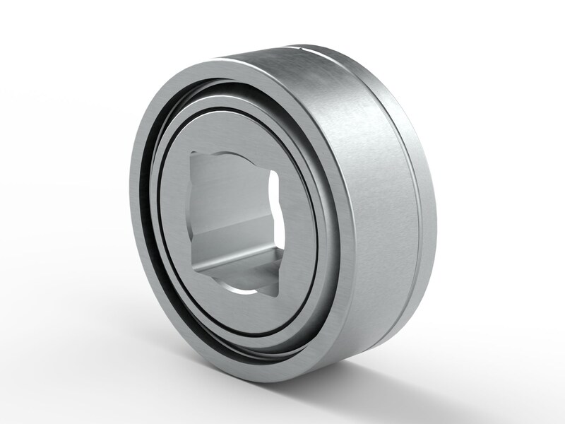 PER.GW211SPP3<br>Special ball bearing with square bore, cylindrical outer surface and high contamination resistant 3-lip seals