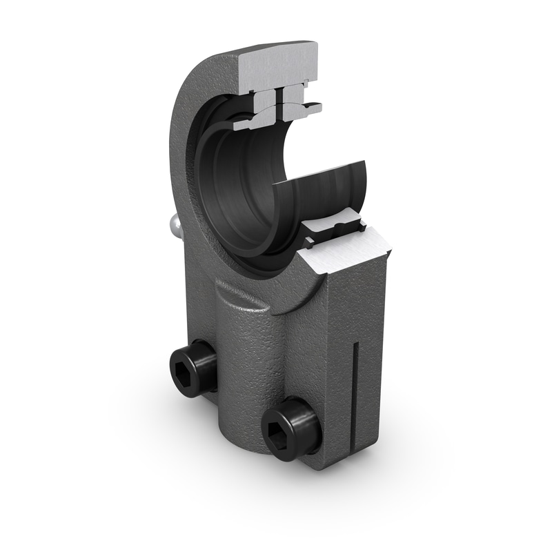 SIQG 20 ES<br>Rod end, requires maintenance, female thread with clamping screws