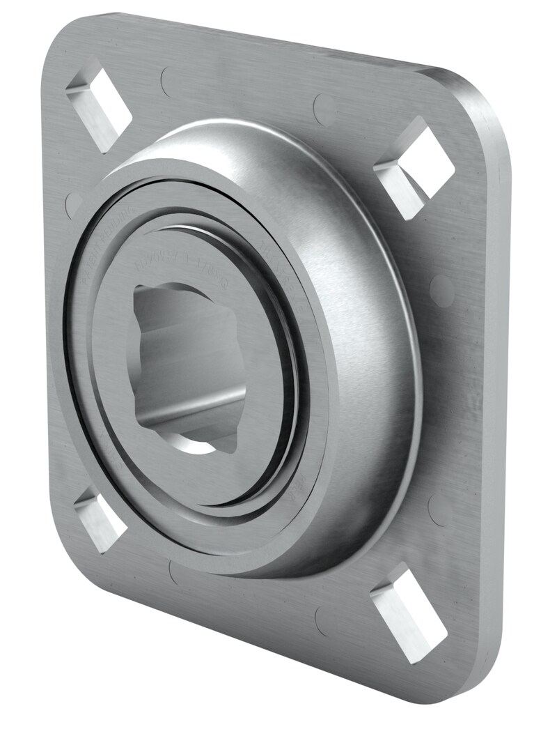 PER.FD209SVVB57<br>Flanged ball bearing unit with pressed steel housing