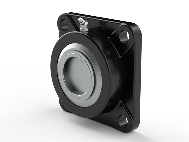 PER.W210RPPB55-F-A<br>Flanged ball bearing unit with composite or cast metal housing