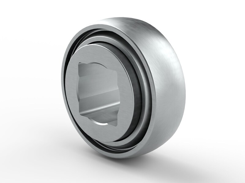 PER.W209SPPB5<br>Special ball bearing with square bore, spherical outer surface and high contamination resistant 3-lip seals