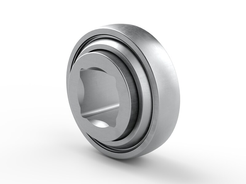 PER.W208SPPB6<br>Special ball bearing with square bore, spherical outer surface and high contamination resistant 3-lip seals