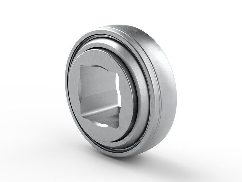 PER.GW208SPPB6<br>Special ball bearing with square bore, spherical outer surface and high contamination resistant 3-lip seals