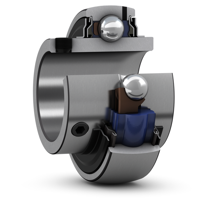 YAR 211-2F/W64<br>Insert bearing with set screw locking and extended inner ring