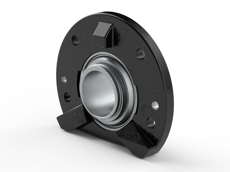 PER.HCNF3X211AN-A<br>Flanged ball bearing unit with composite or cast metal housing