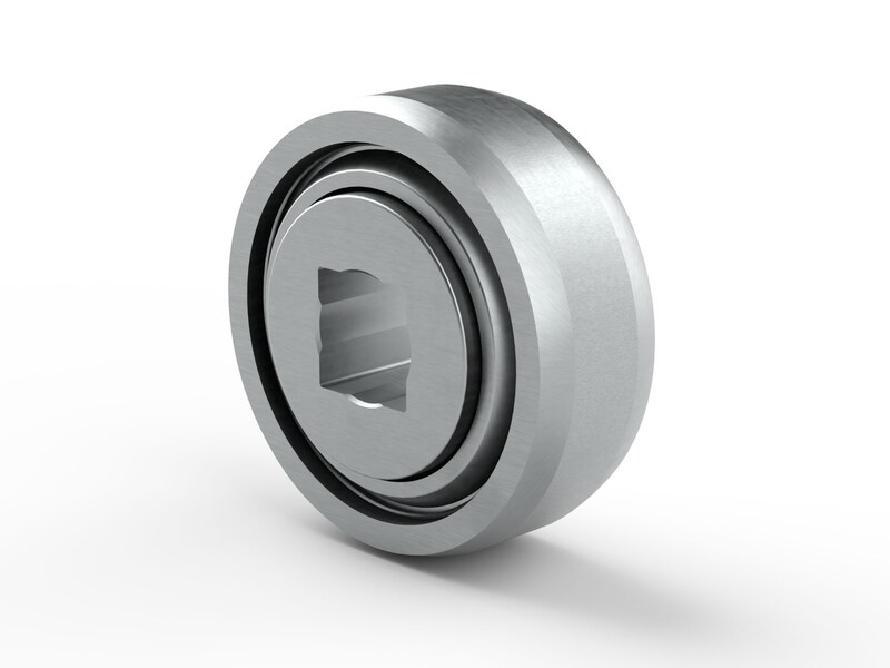 PER.W211SPPB6<br>Special ball bearing with square bore, spherical outer surface and high contamination resistant 3-lip seals