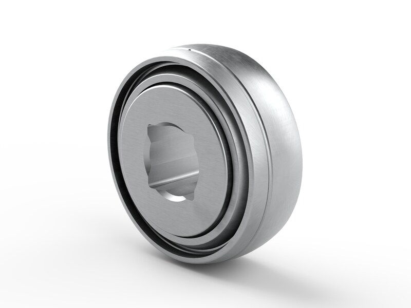 PER.GW208SPPB8<br>Special ball bearing with square bore, spherical outer surface and high contamination resistant 3-lip seals