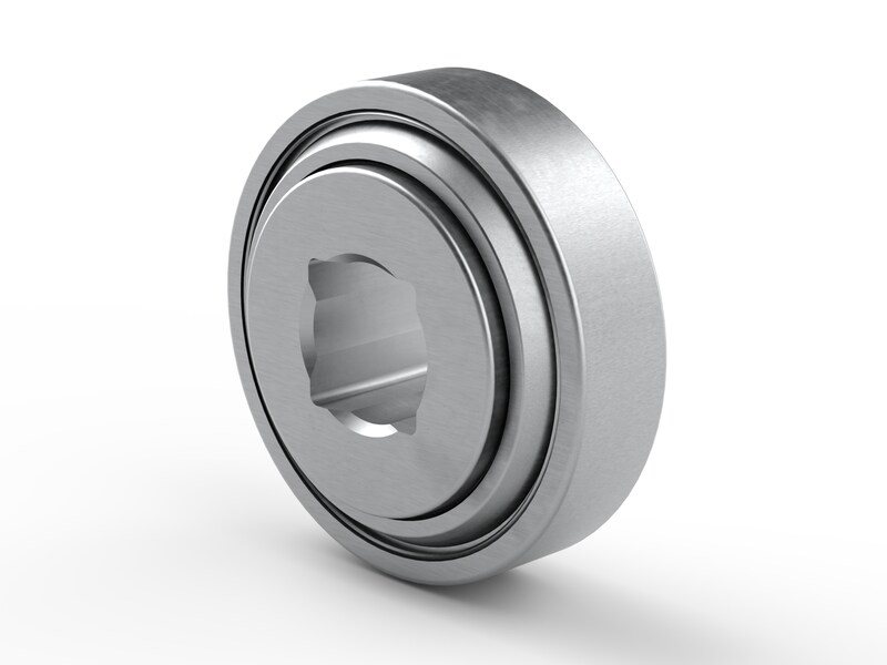 PER.W208SPP6<br>Special ball bearing with square bore, cylindrical outer surface and high contamination resistant 3-lip seals