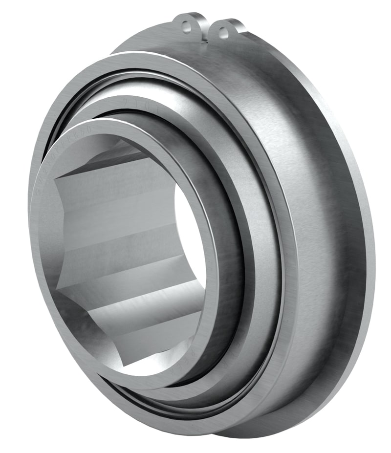 PER.206HRR52-A<br>Special ball bearing with hexagonal bore, cylindrical outer surface and high contamination resistant seals