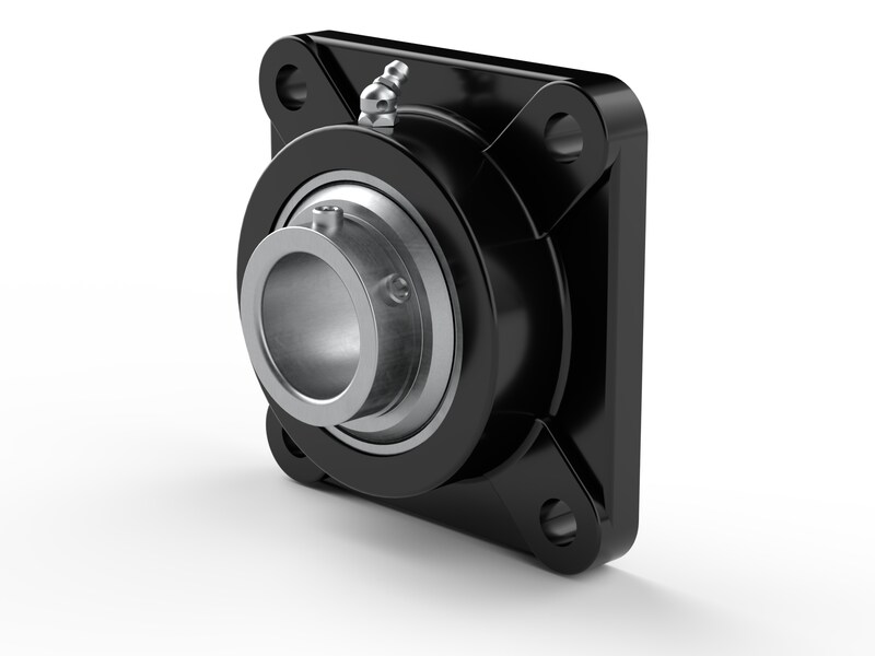 PER.UCNF208A-B<br>Flanged ball bearing unit with composite or cast metal housing