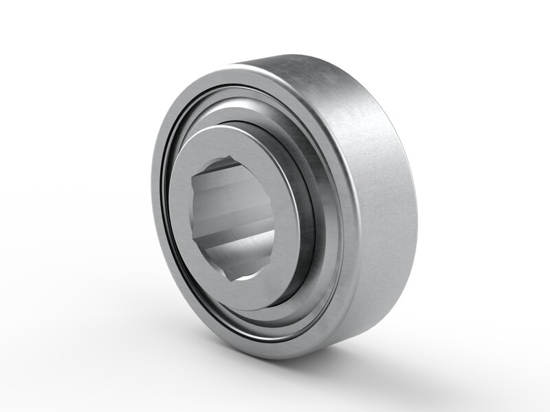PER.204HZZ2<br>Special ball bearing with hexagonal bore, cylindrical outer surface and high contamination resistant seals