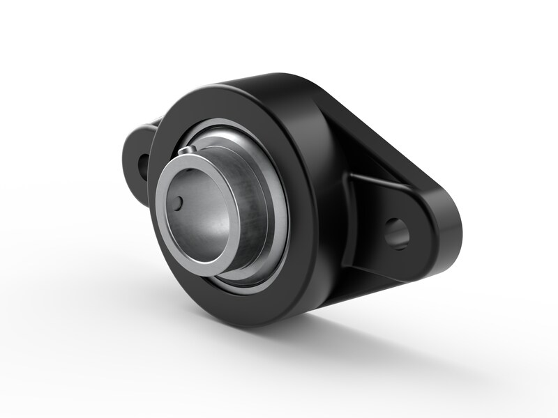 PER.UCNFT206A-A<br>Flanged ball bearing unit with composite or cast metal housing