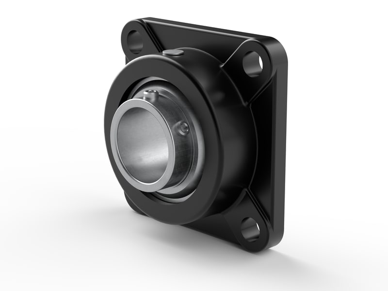 PER.UCNFS210A-B<br>Flanged ball bearing unit with composite or cast metal housing