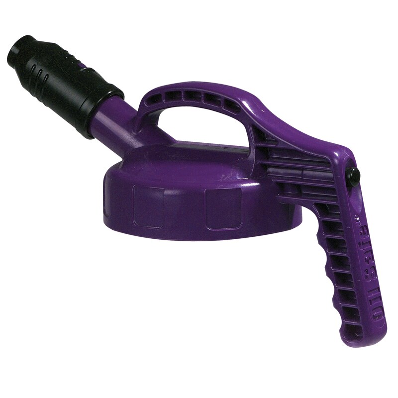 LAOS 09388<br>Stumpy spout lid for oil handling container, purple